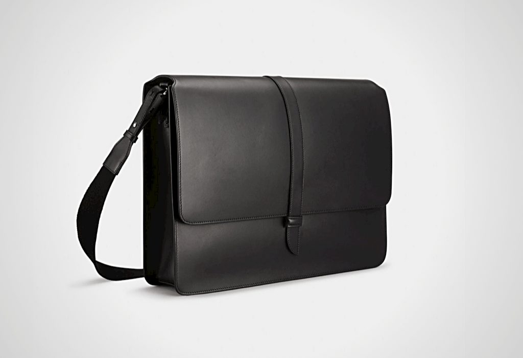 Black messenger bag
