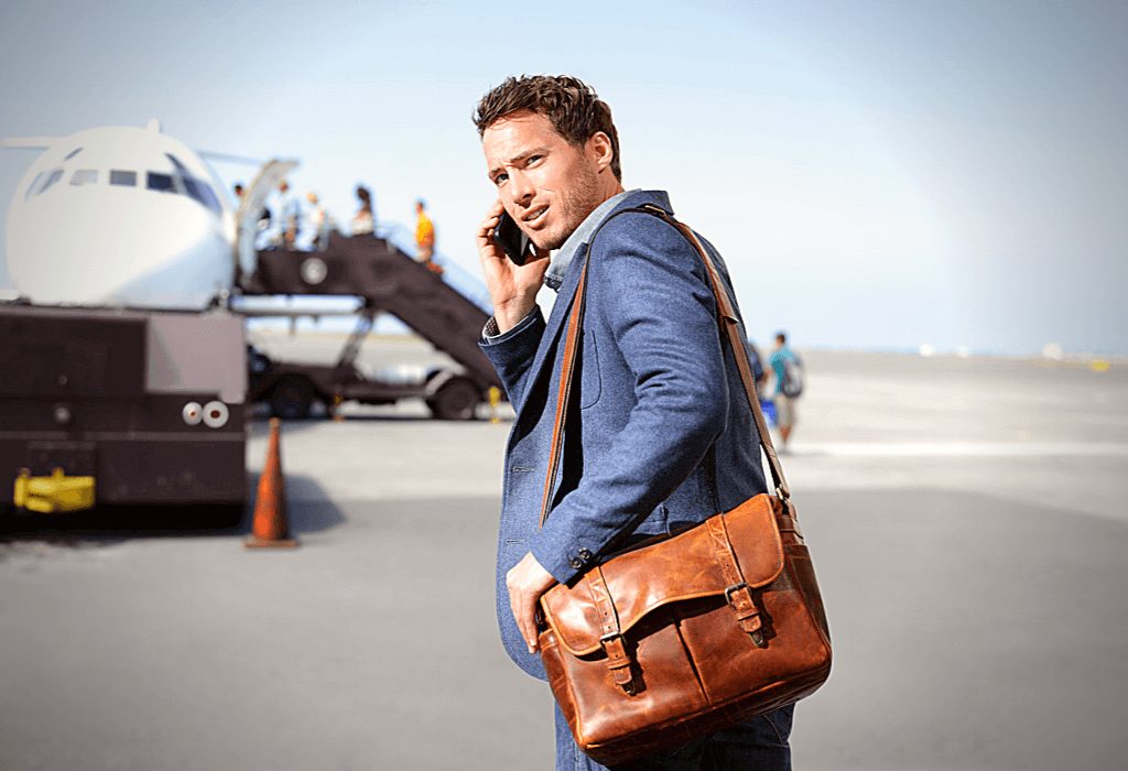 Man with well packed bag