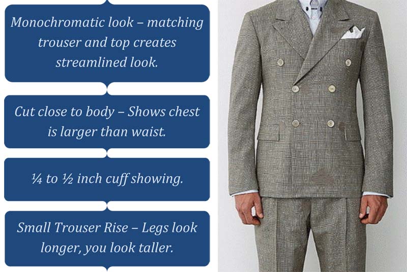 Short man suit tips