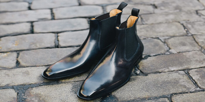 black chelsea boots