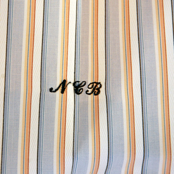 Monogram Rules | Embroidered Initials On Men's Dress Shirts