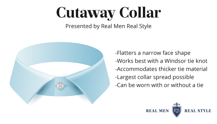 cutaway shirt collar design