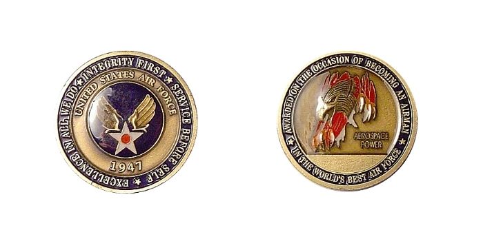 时尚男人的配件-美国空军挑战硬币