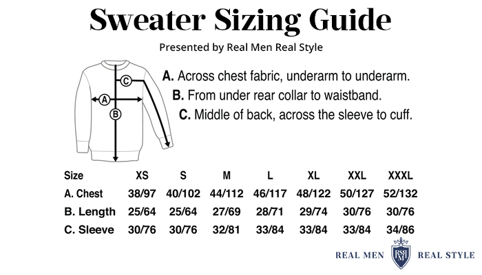 sweater sizing guide