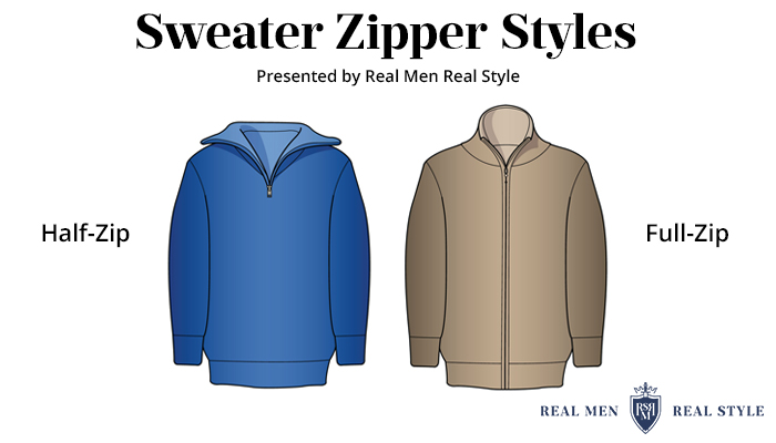 sweater zipper styles