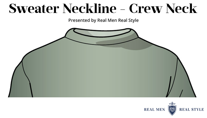 mens sweater neckline crew