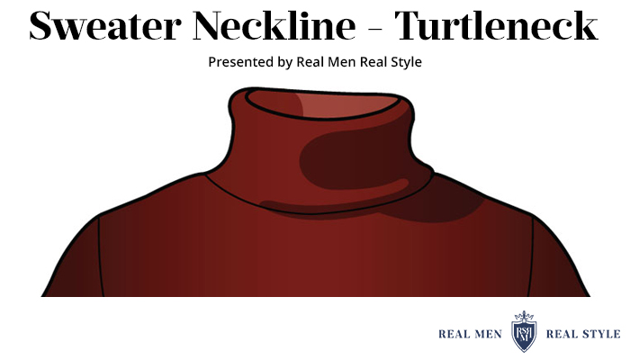 mens sweater necklines turtleneck