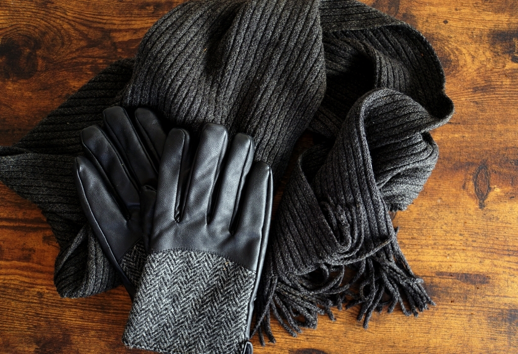 Gloves and scarf