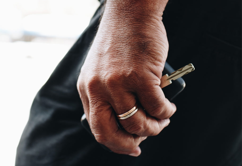 man wearing a ring