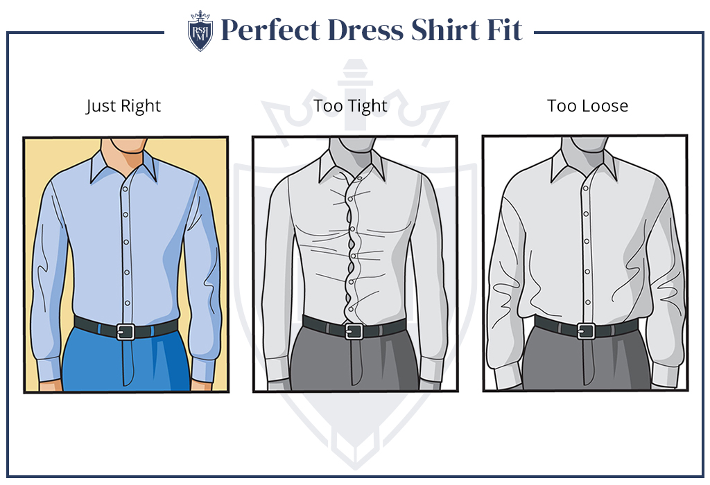 infographic - dress shirt fit