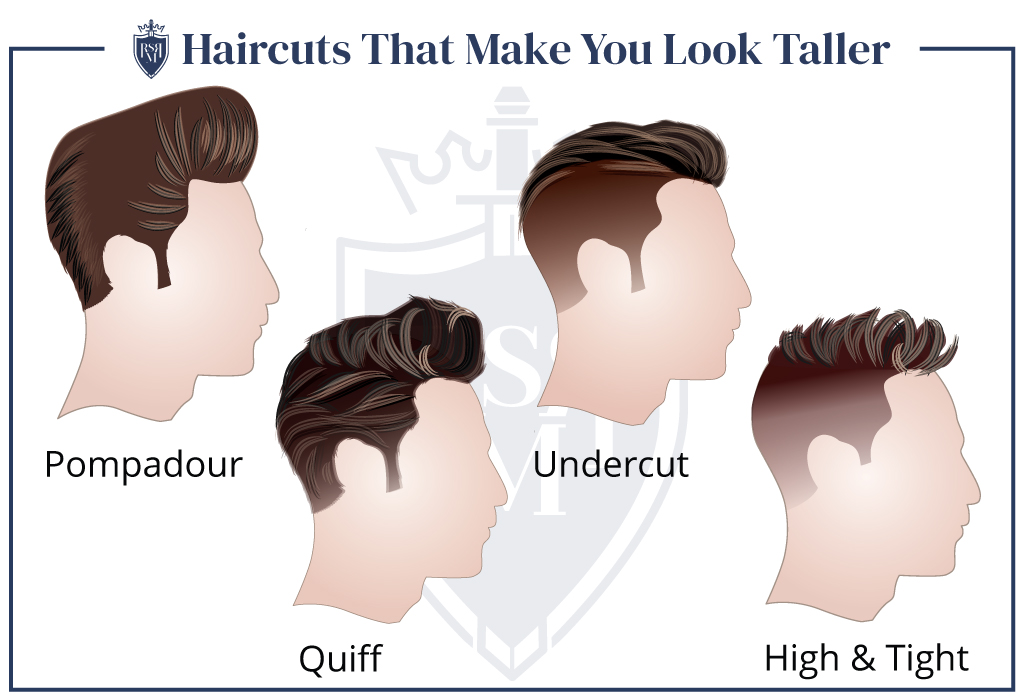 infographic - haircuts that make you look taller
