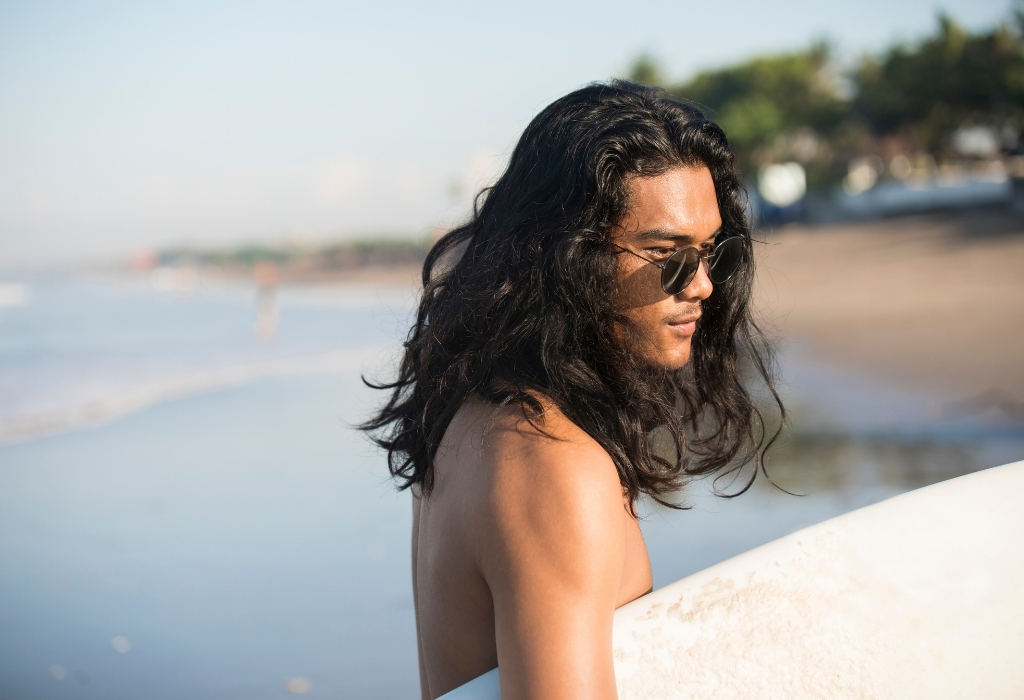 guy with long hair