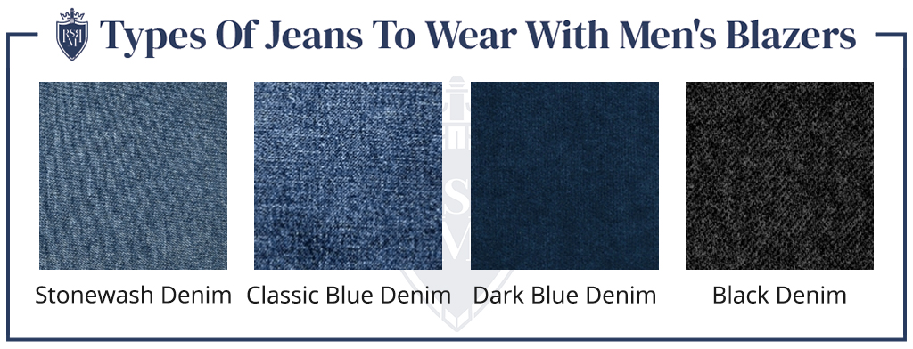 Different shades of jeans chart 