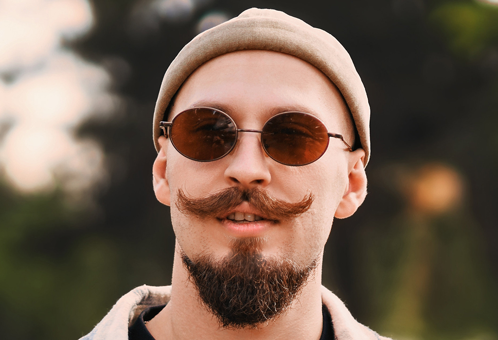 man with van dyke beard