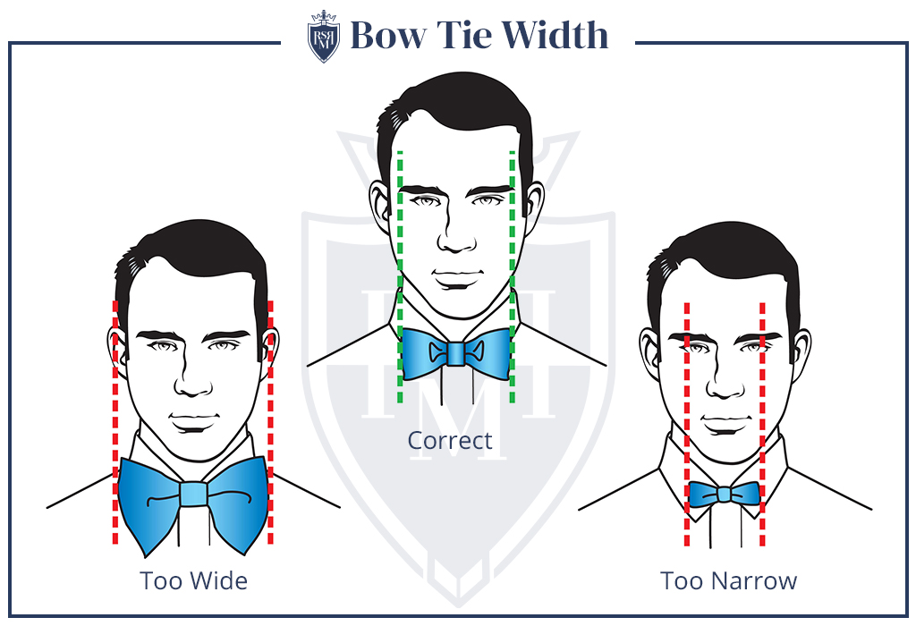 bow tie width expplained