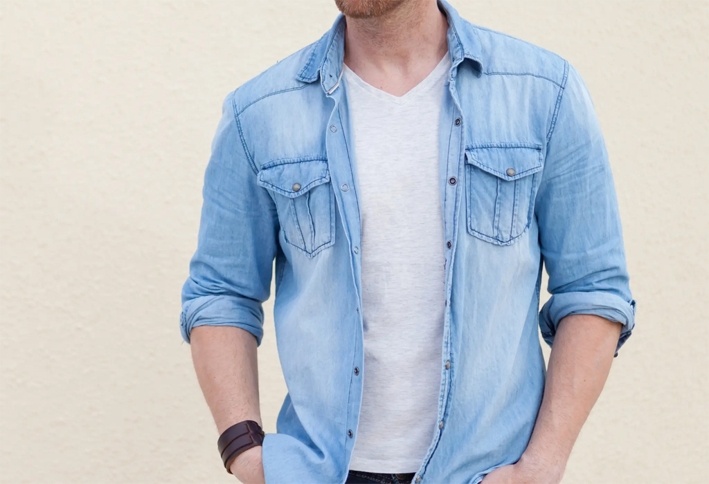 denim overshirt