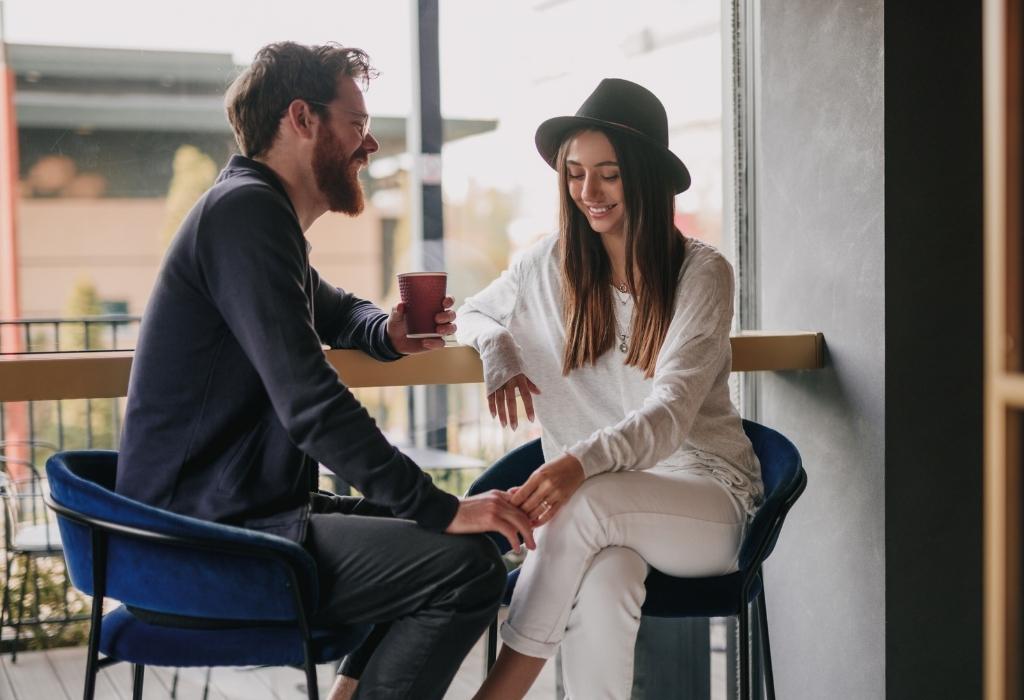 man on date with younger woman