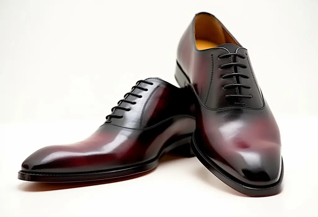 plain black oxfords