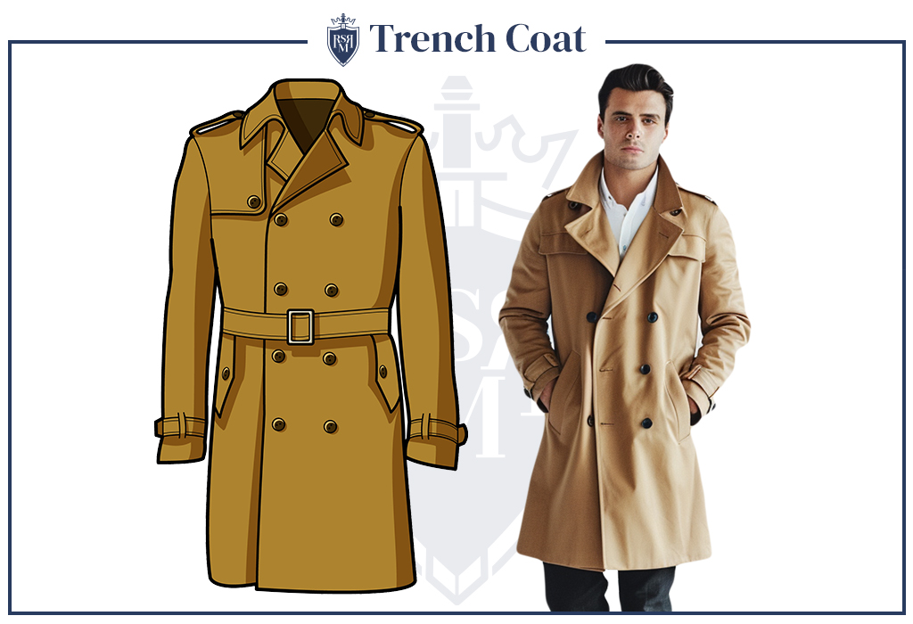 trench coat infographics