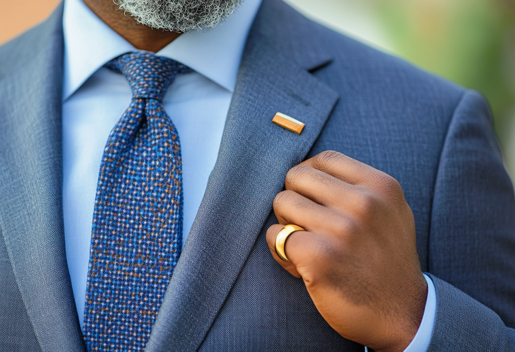 man in suit with pinky ring