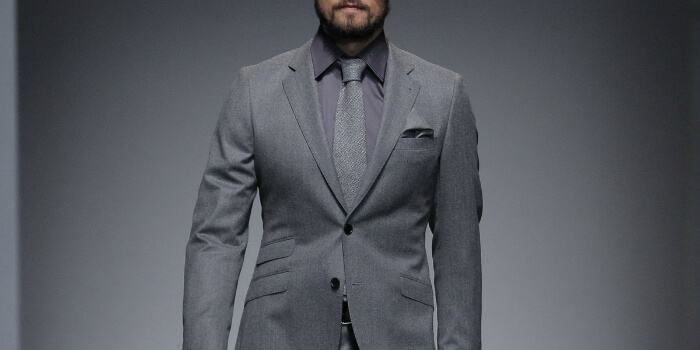 gray monochrome suit