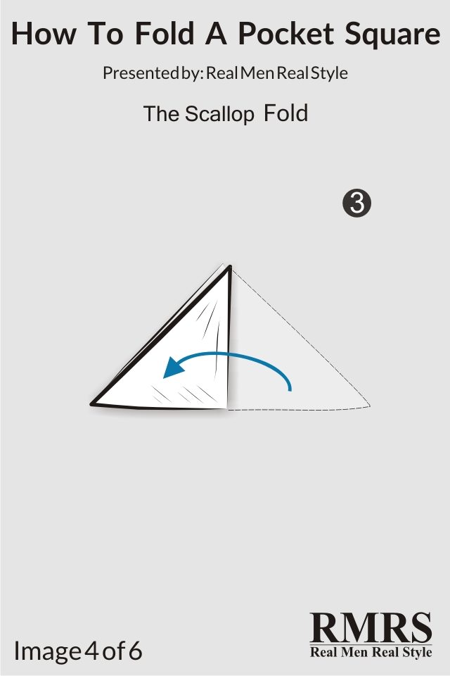 scallop pocket square fold